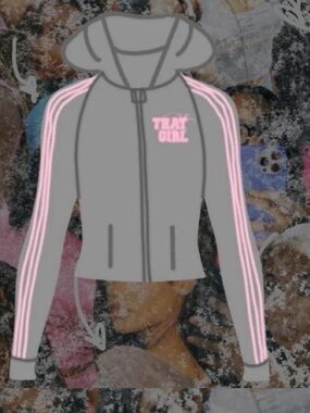 Gray & Pink 2 Pc Set